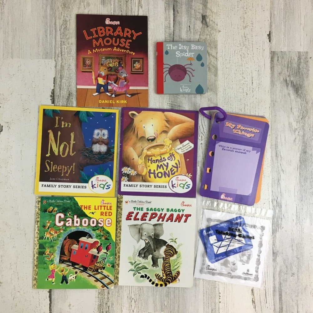 Lot of 6 Chick-fil-a Books Kids Library Mouse Jane Chapman Golden Books Board